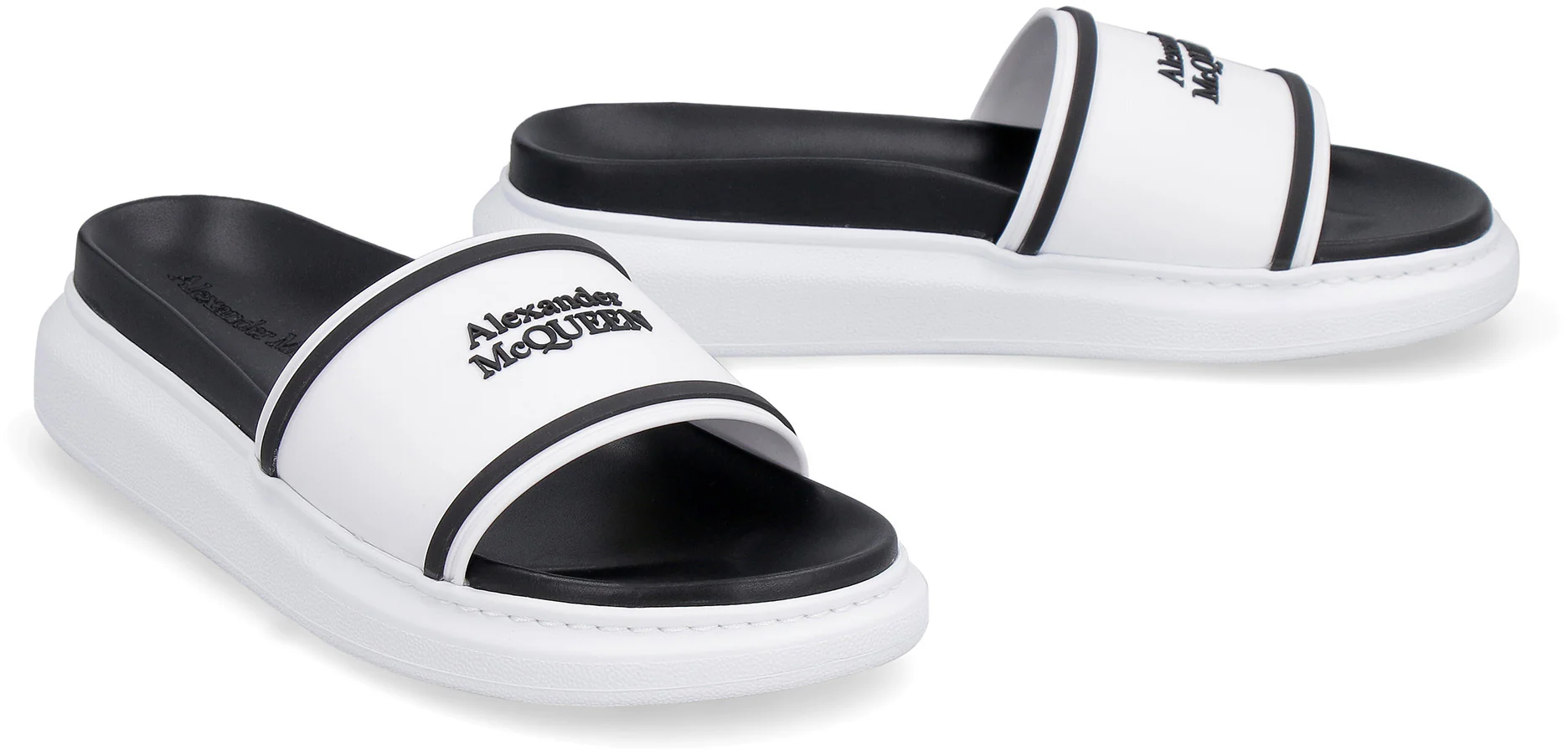 ALEXANDER MCQUEEN Oversized Hybrid Signature Slides - Image 7