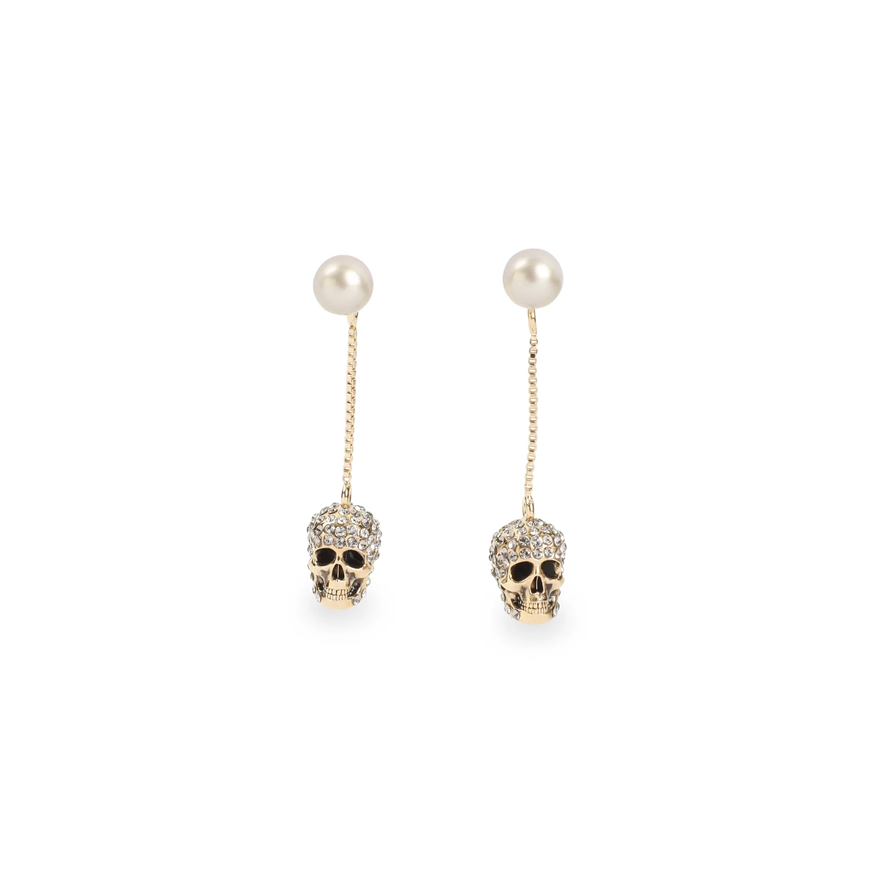 Alexander Mcqueen Pave Skull Earrings - Image 2