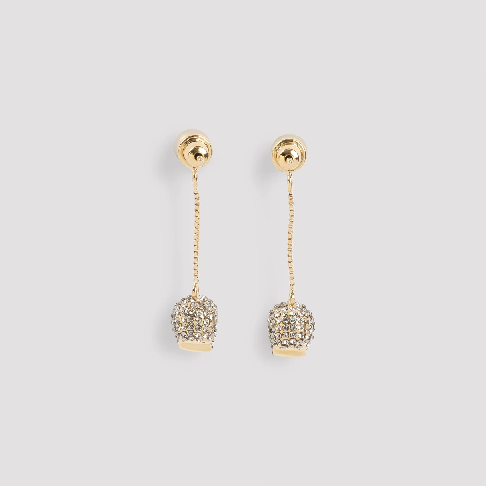 Alexander Mcqueen Pave Skull Earrings - Image 4