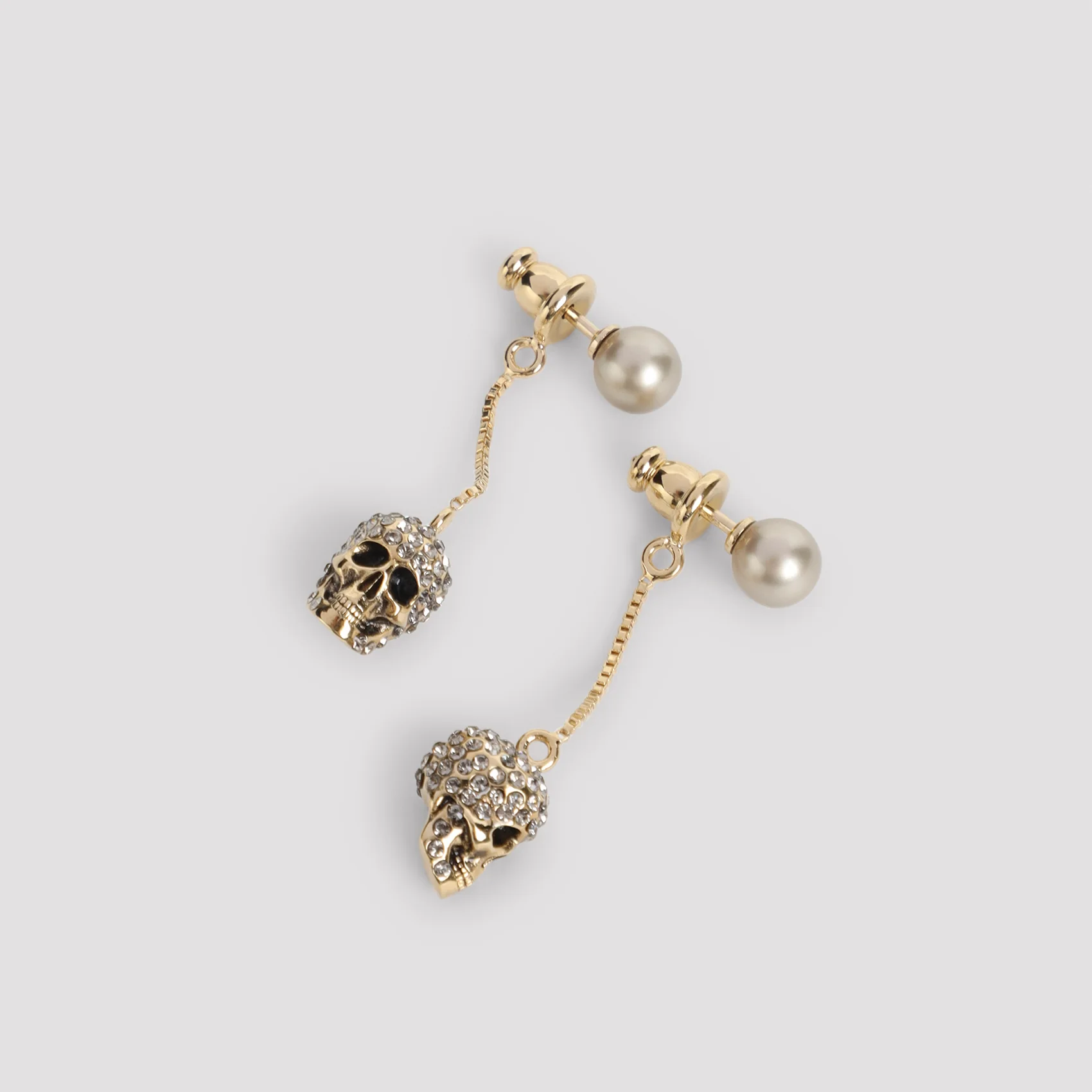 Alexander Mcqueen Pave Skull Earrings - Image 5