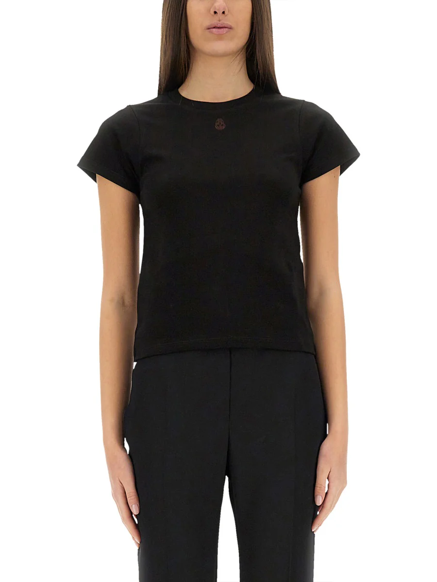 ALEXANDER McQUEEN Skull Embroidered Crewneck T-shirt