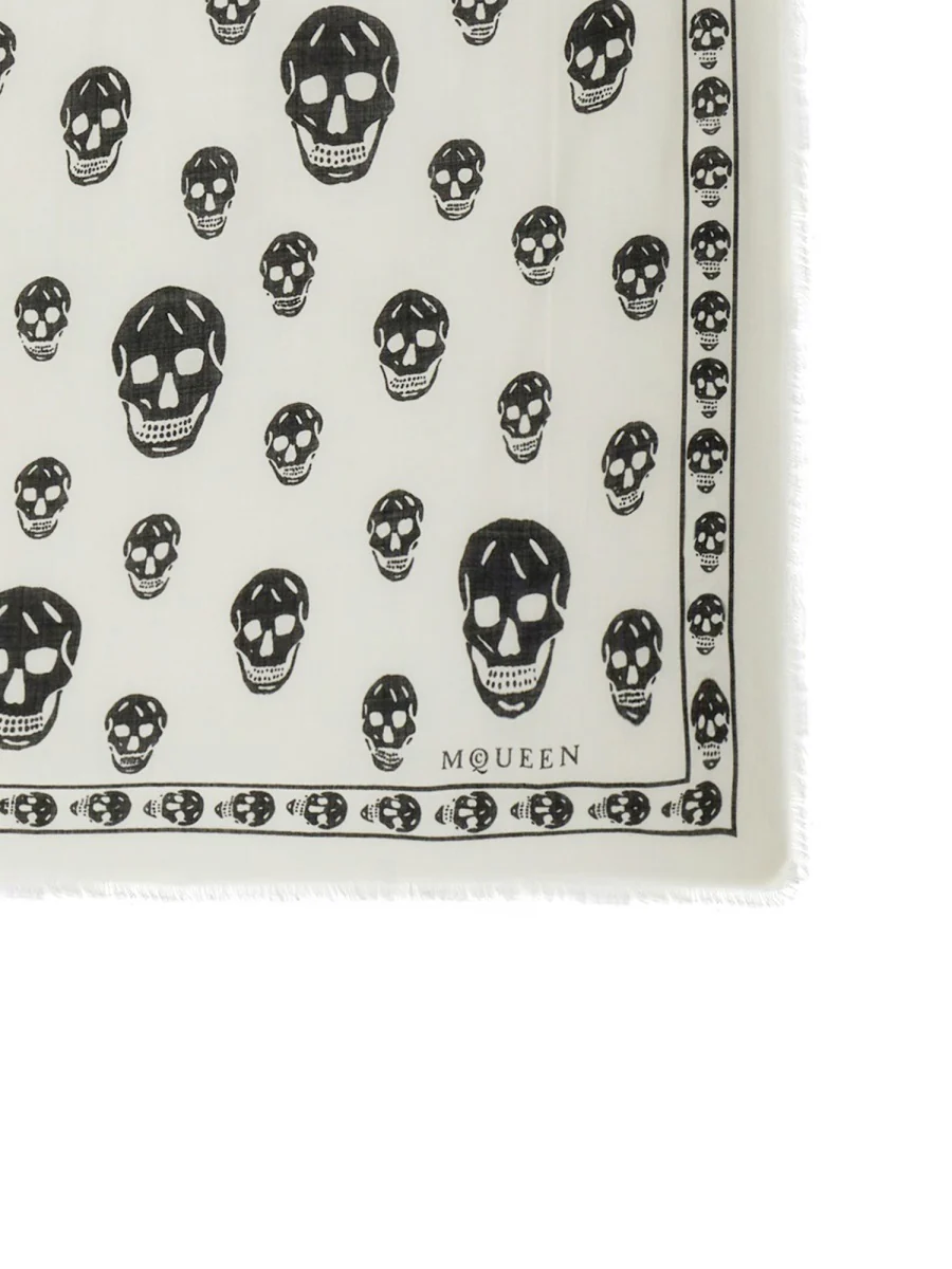 ALEXANDER McQUEEN Skull Silk Scarf - Image 4