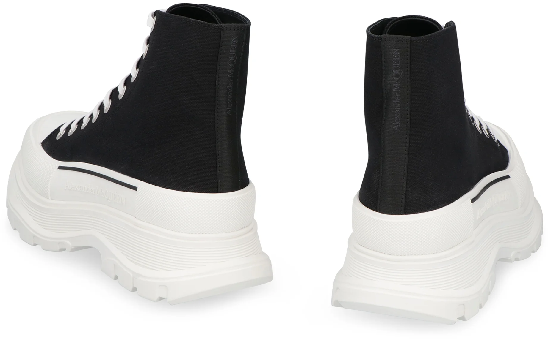 ALEXANDER MCQUEEN Tread Slick Lace-up Ankle Boots - Image 4