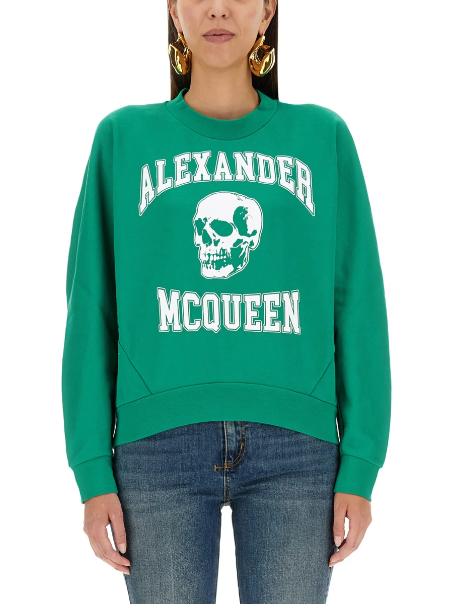 ALEXANDER McQUEEN Varsiity Skull Sweatshirt