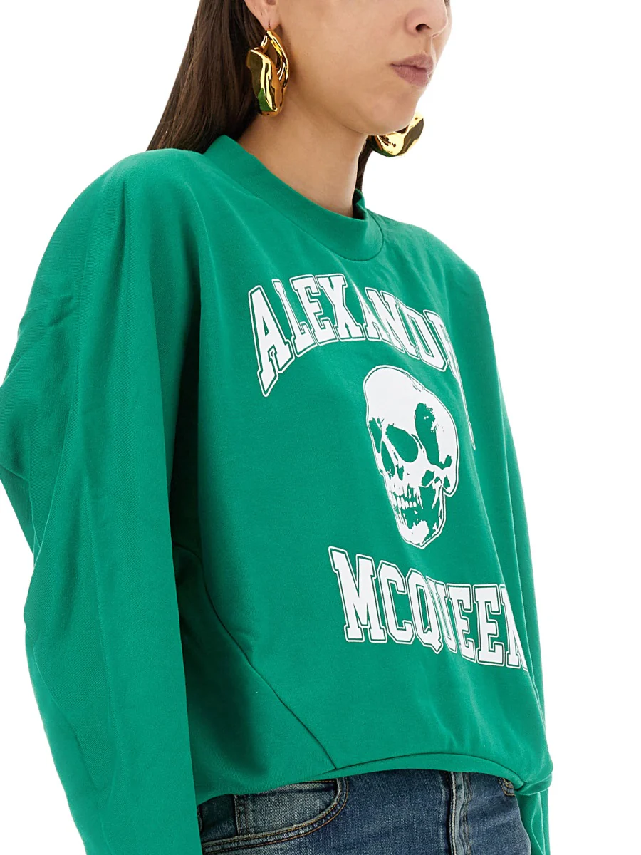 ALEXANDER McQUEEN Varsiity Skull Sweatshirt - Image 4