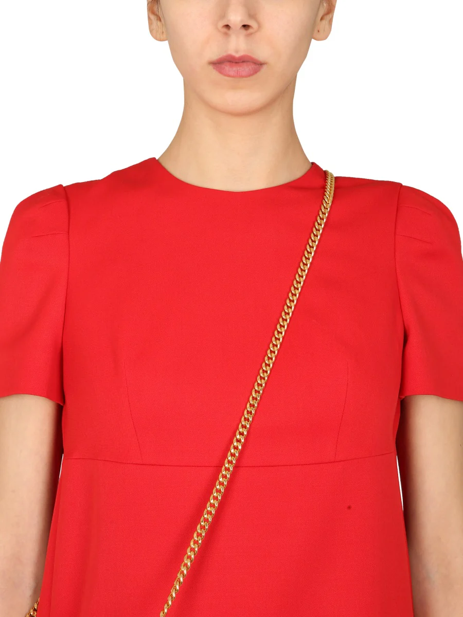 ALEXANDER McQUEEN WOOL DRESS with CAPE - Image 4