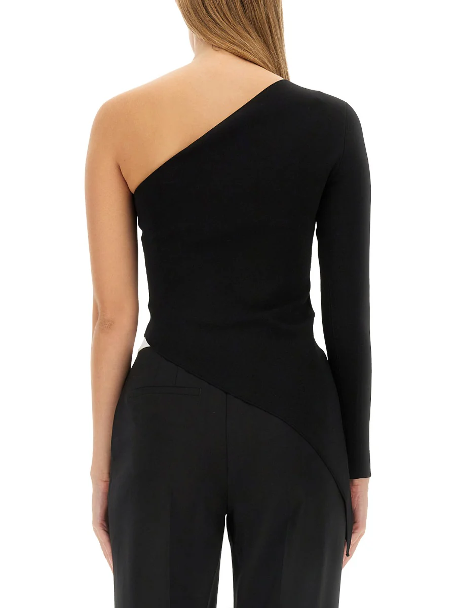 ALEXANDER WANG ASYMMETRICAL VISCOSE KNIT TOP - Image 3