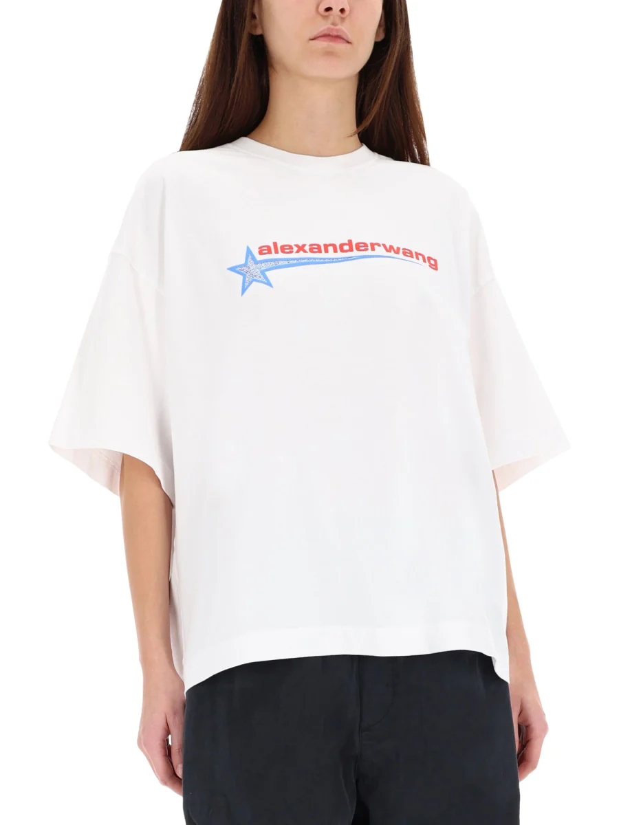 Alexander Wang Classic Cotton T-Shirt for Women - Image 4