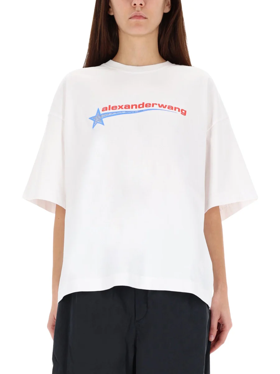 Alexander Wang Classic Cotton T-Shirt for Women - Image 5