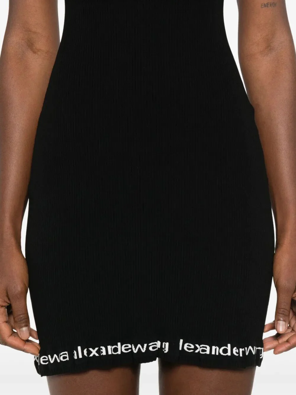 Alexanderwang.t ALEXANDER WANG Ribbed Short-Sleeve Dress - Image 4