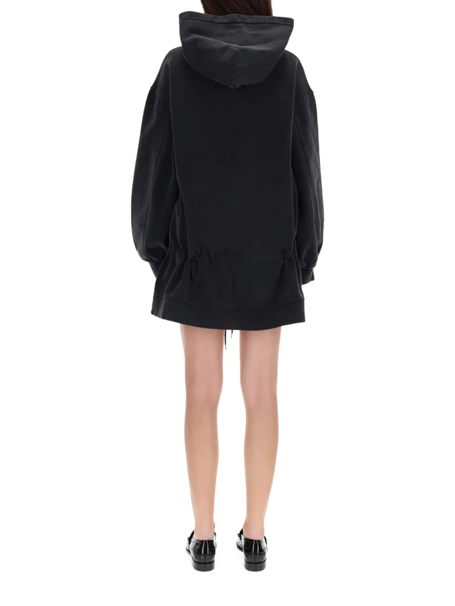 ALEXANDERWANG.T Dropped Waist Hoodie Dress - Image 5