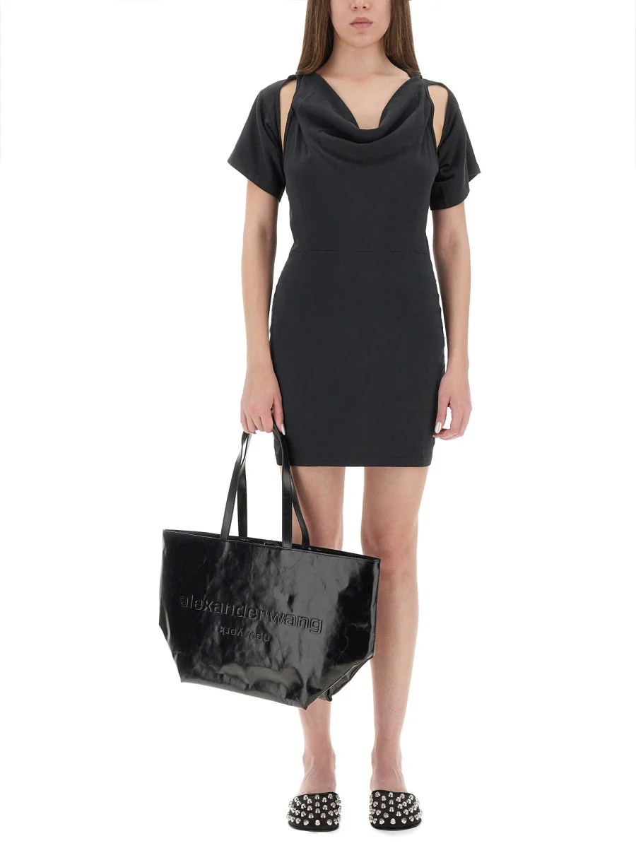 Alexanderwang.t T BY ALEXANDER WANG "deconstructed" Short Dress - Image 6