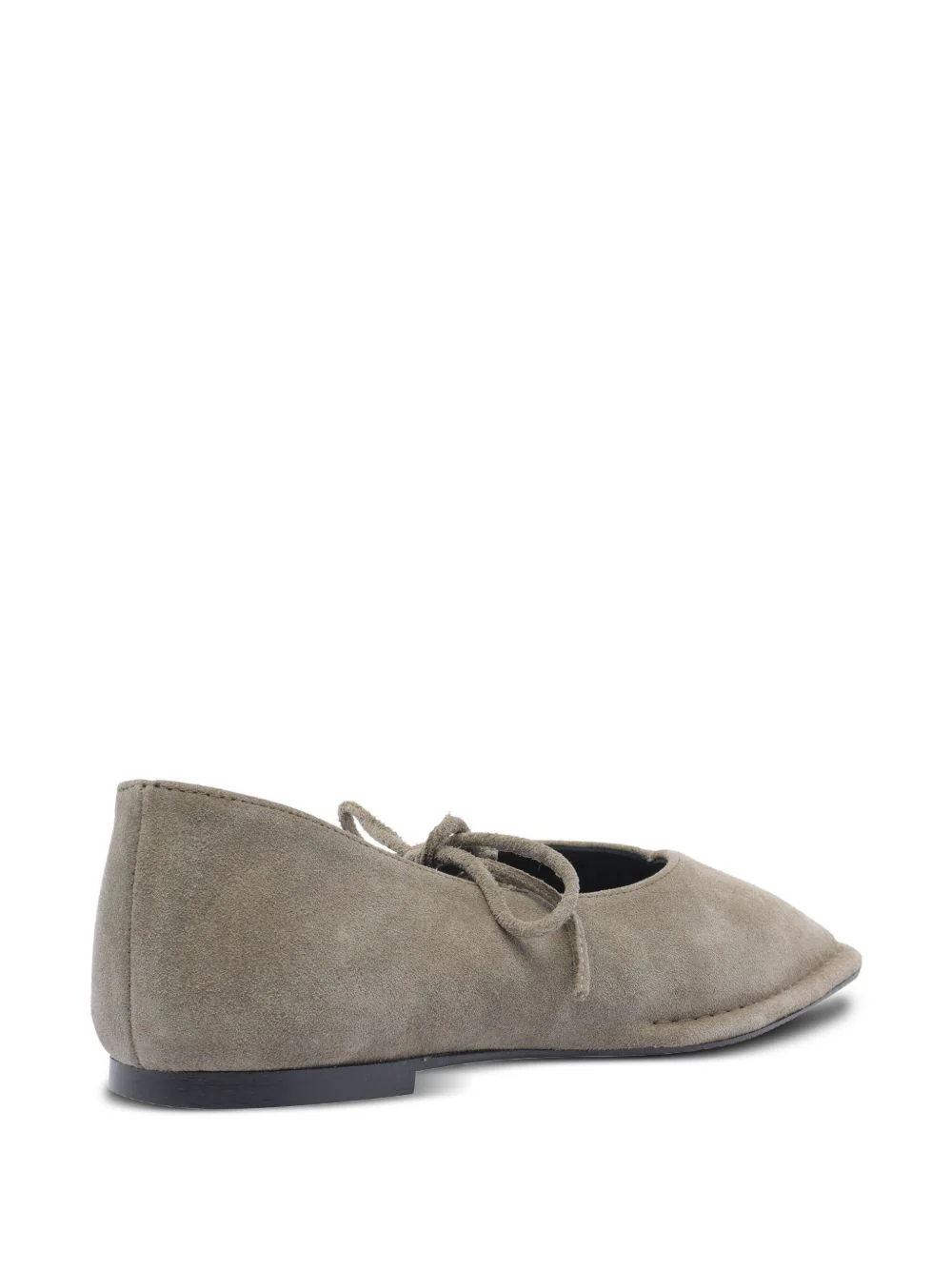Alohas Elegant Square Toe Flats with Distinctive V-Cut Design and Bow Detail - Image 3