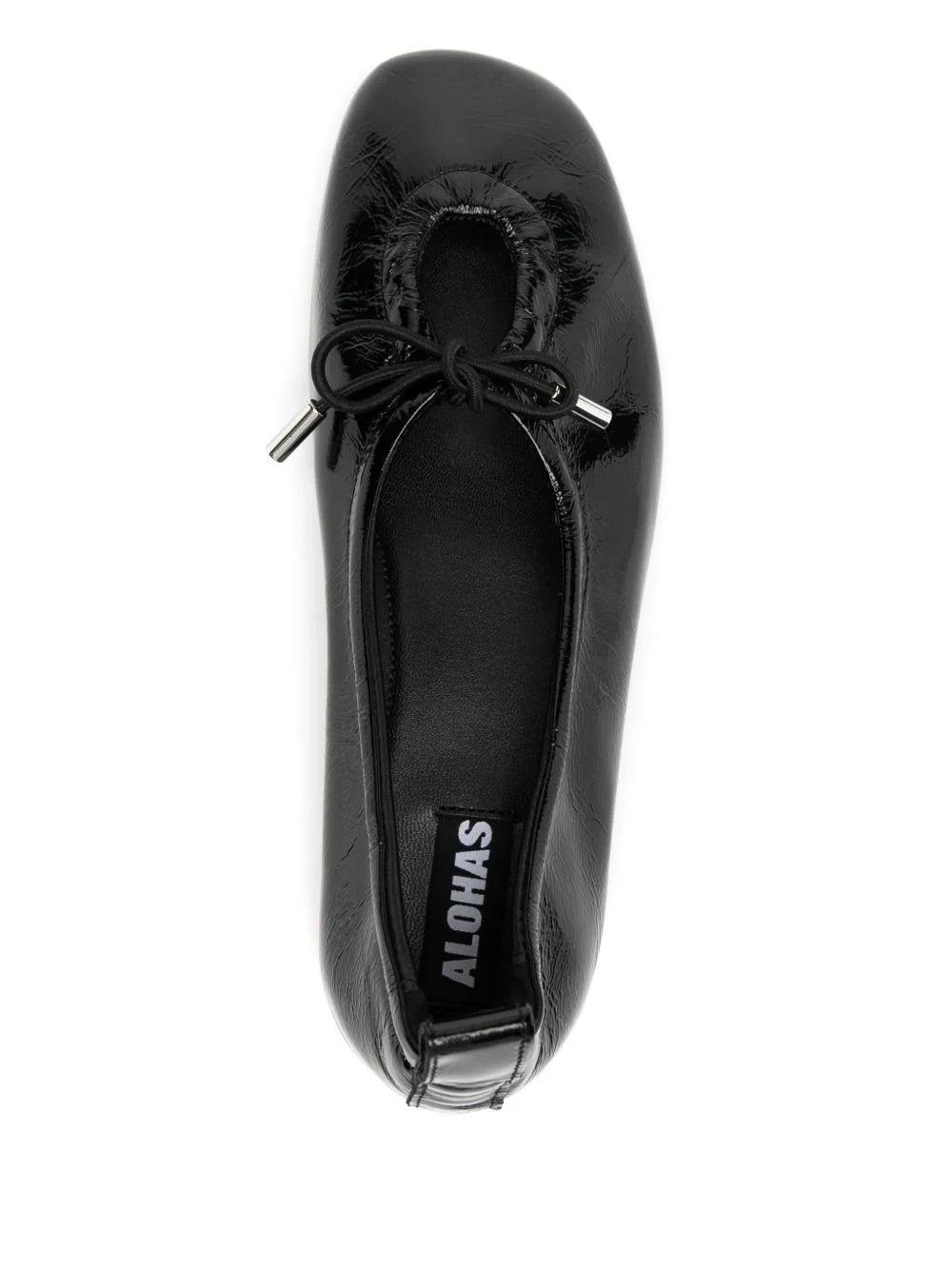 Alohas Mini Bow Detail Flat Shoes with Pull-Tab - Image 4