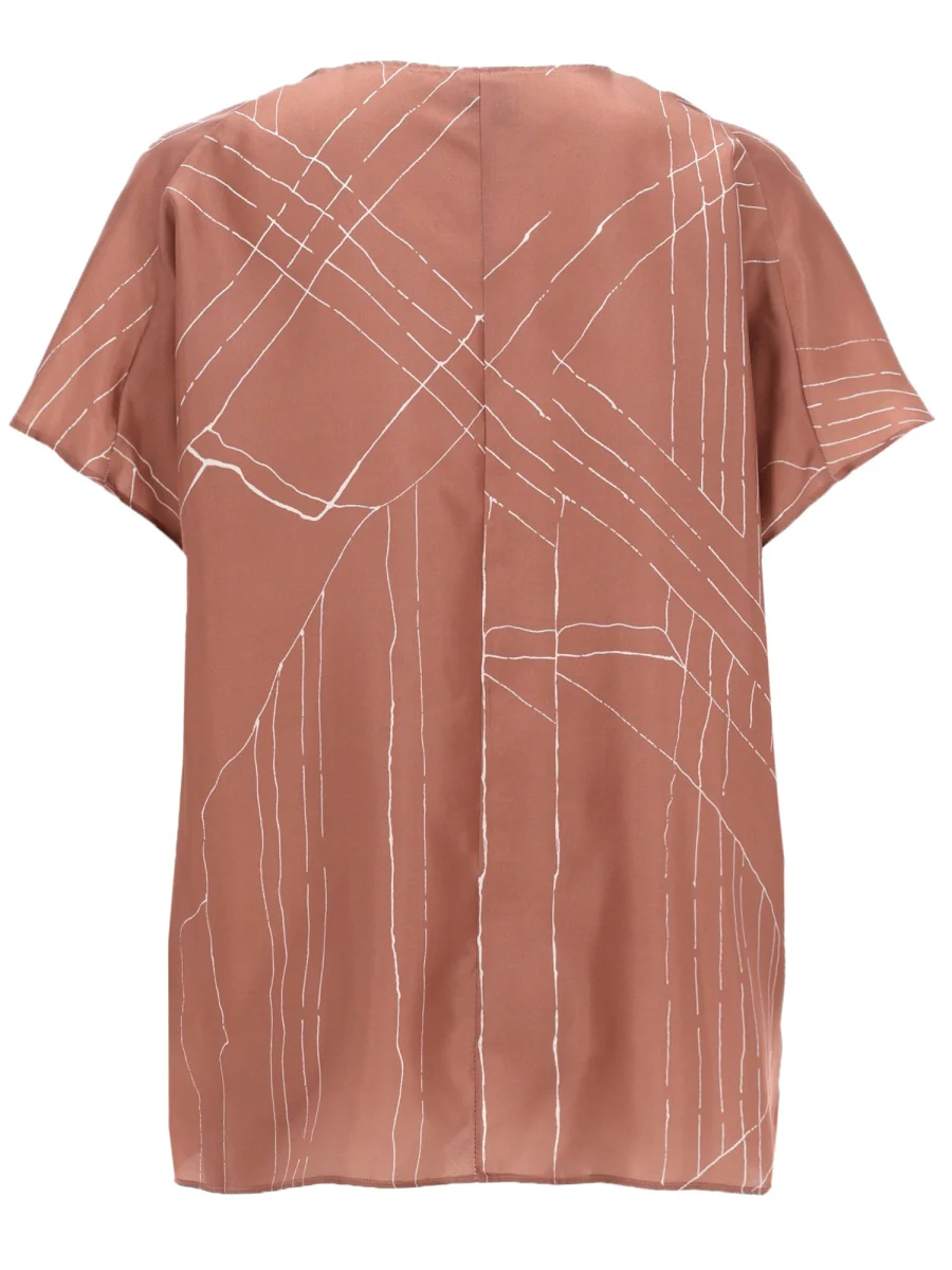 Alysi Elegant Silk Mini Blouse - Image 2