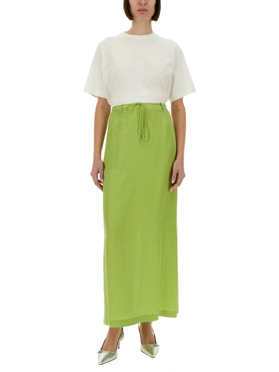 ALYSI Long Silk Skirt - Image 2