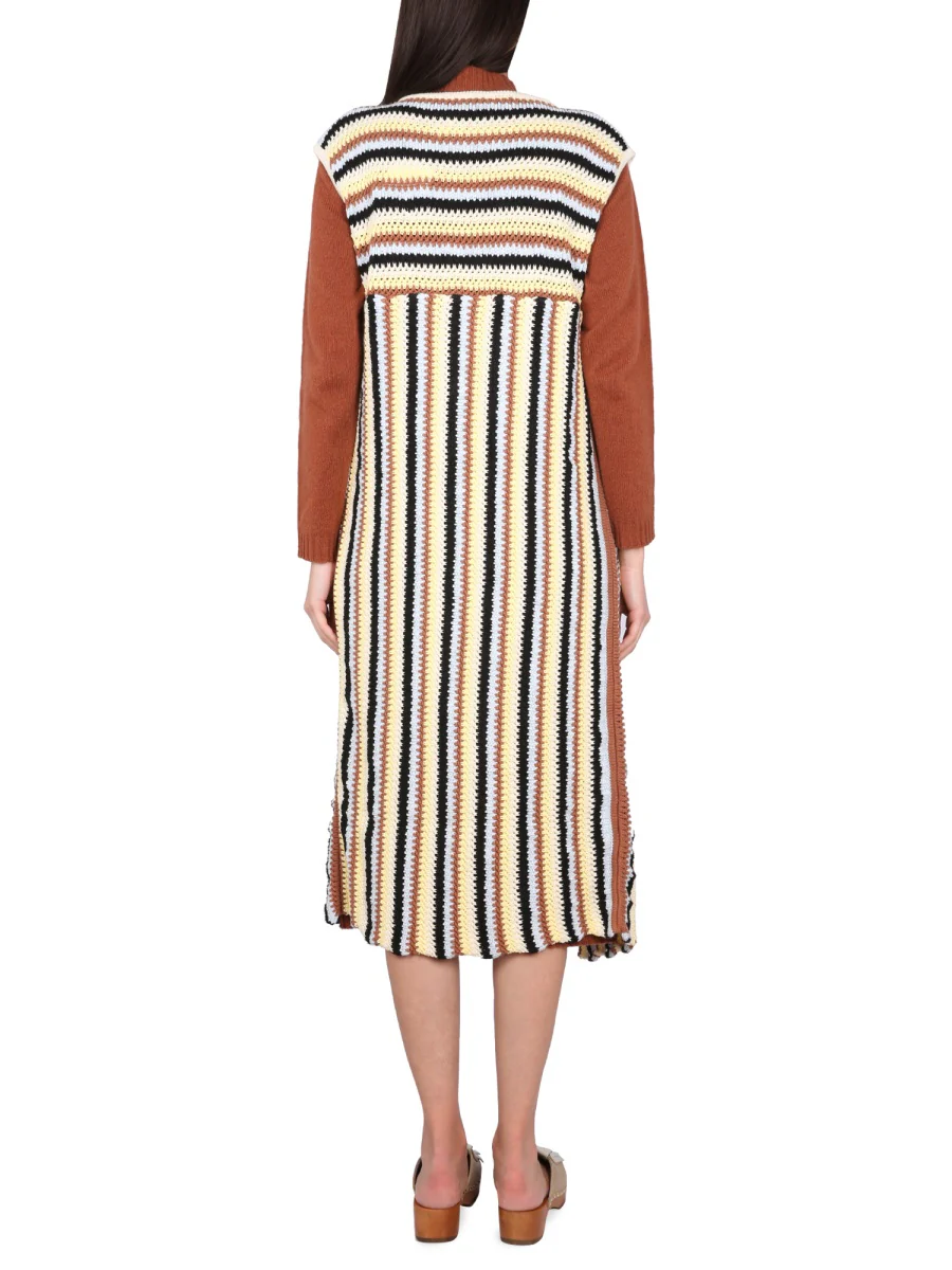 ALYSI Long Vest with Striped Pattern - Image 3