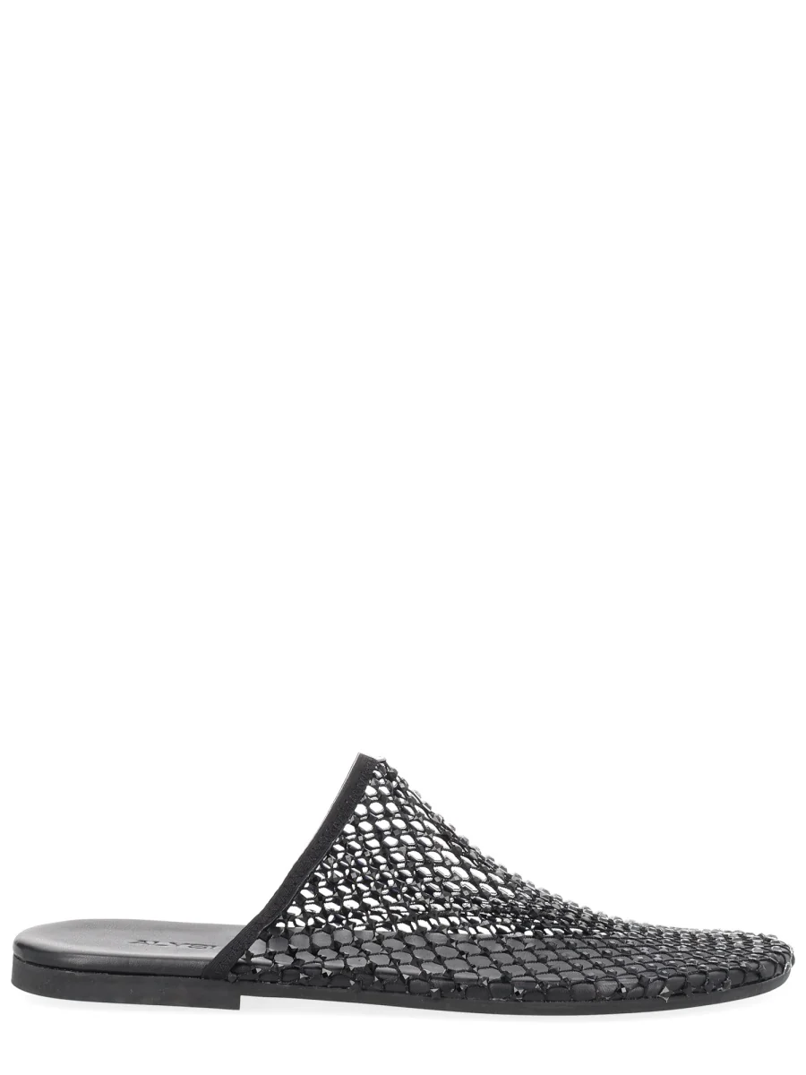 ALYSI Mesh-embellished Flat Mules