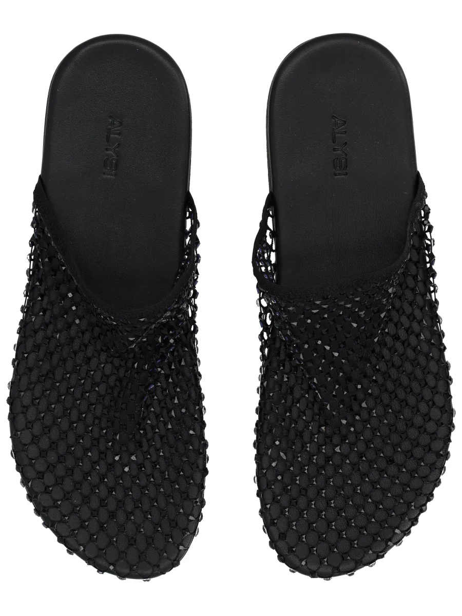 ALYSI Mesh-embellished Flat Mules - Image 5