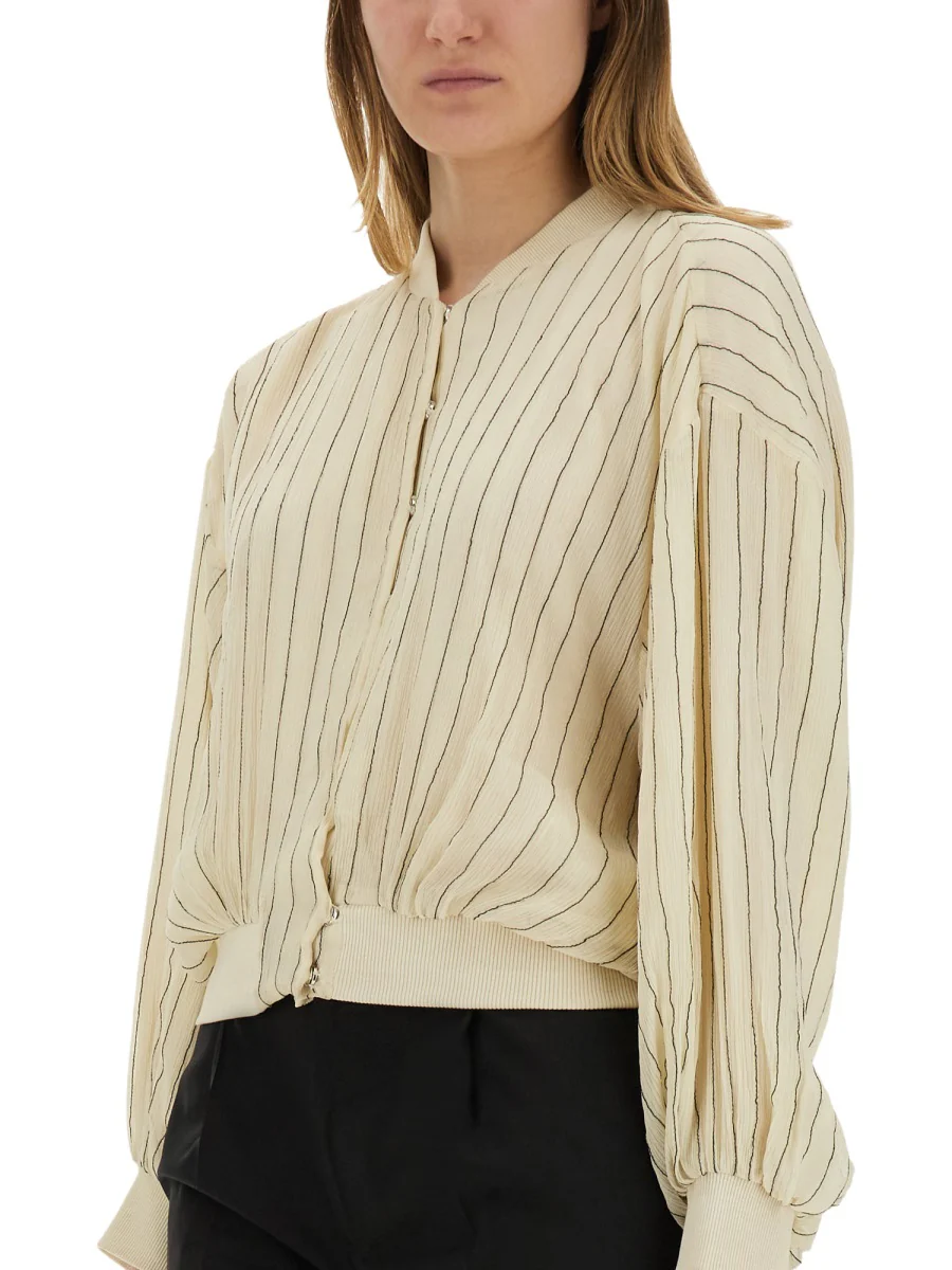 ALYSI Silk Bomber Jacket - Image 4