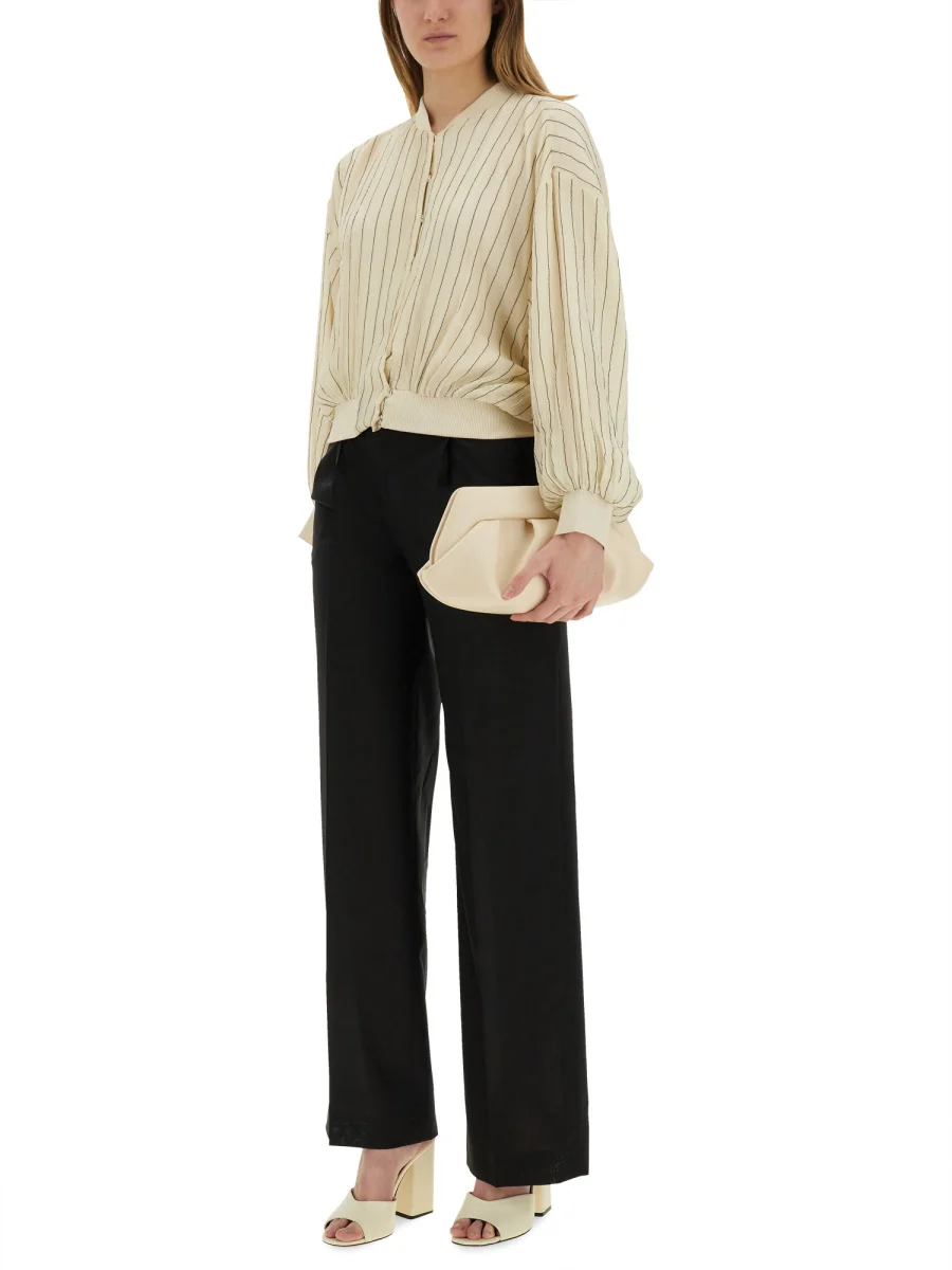 ALYSI Silk Bomber Jacket - Image 6