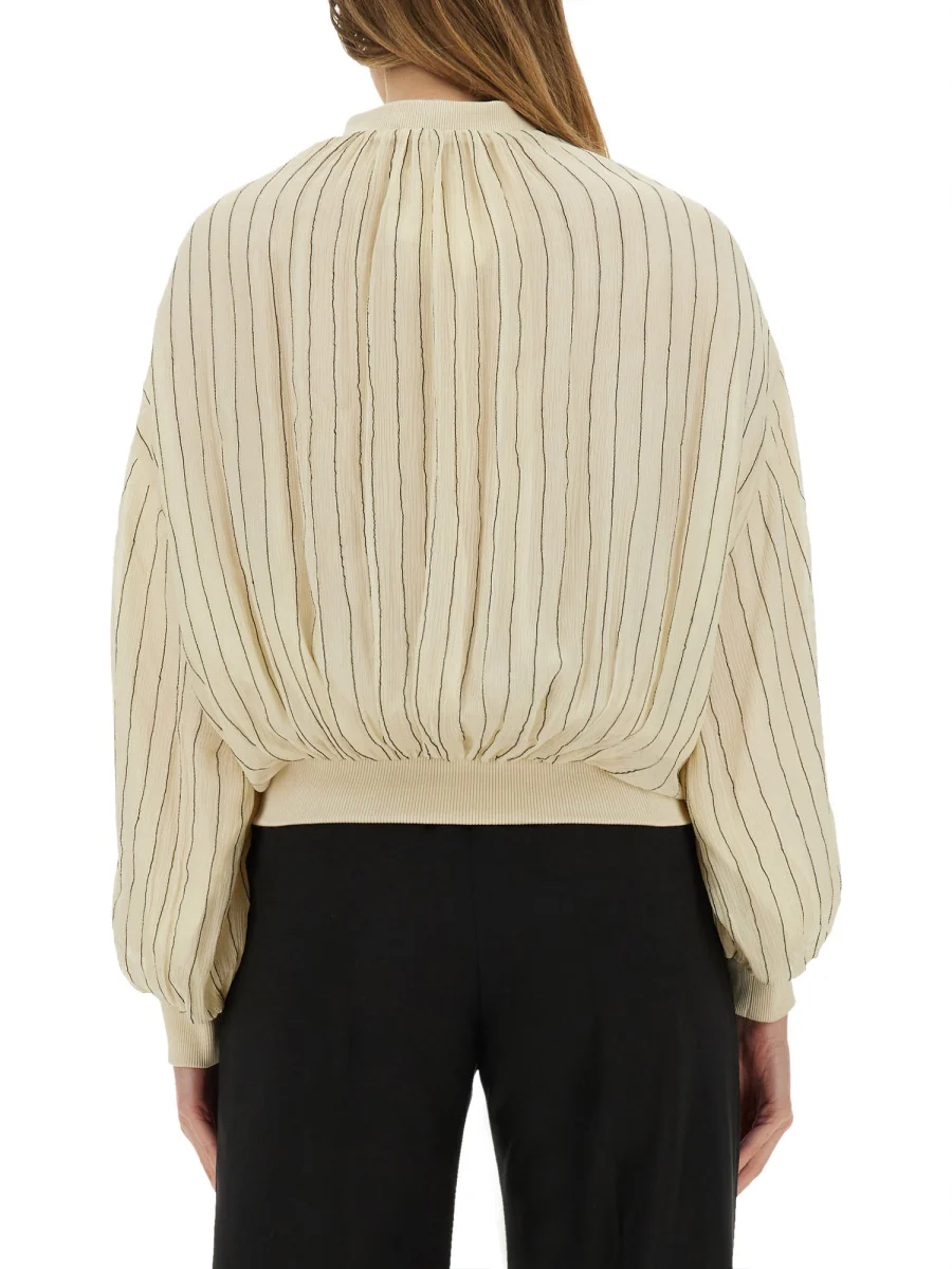 ALYSI Silk Bomber Jacket - Image 7