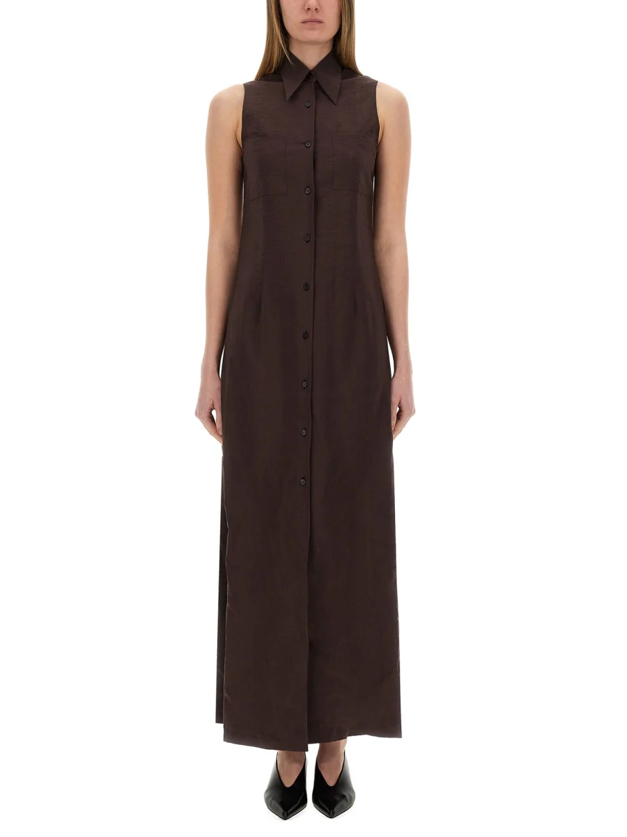 ALYSI Silk Canvas Chemisier Dress - Image 5