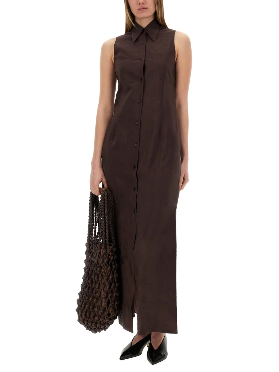 ALYSI Silk Canvas Chemisier Dress - Image 6