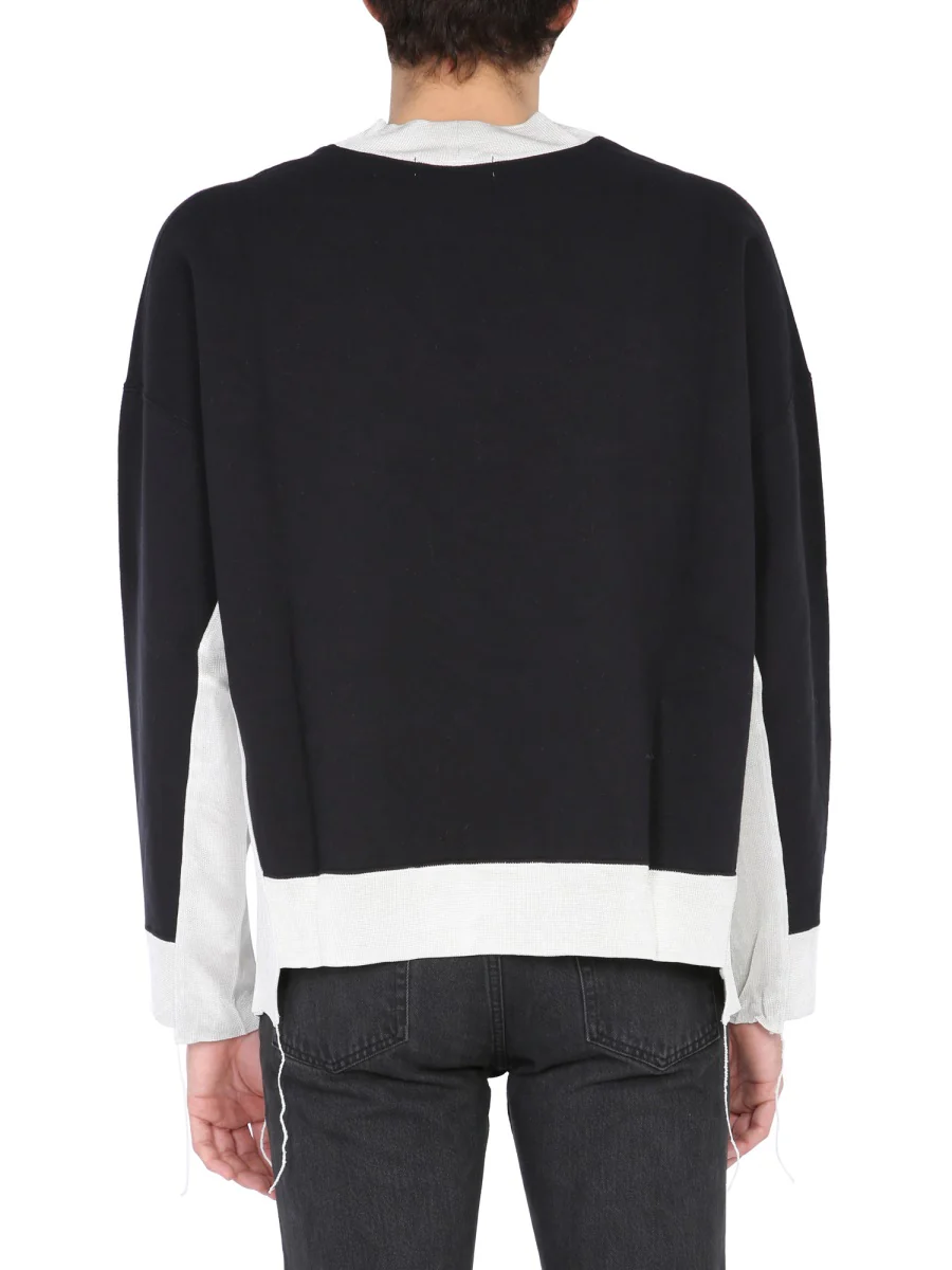AMBUSH CREW NECK SWEATSHIRT with RIBBED WORK - Image 3