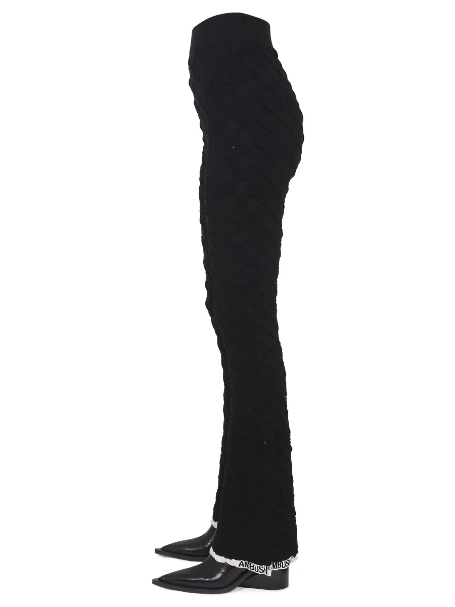 AMBUSH High-waisted Monogram Flared Trousers - Image 3