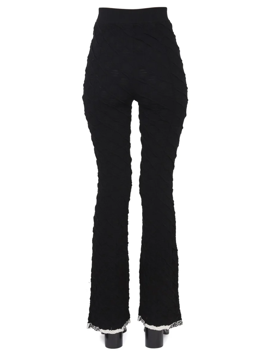AMBUSH High-waisted Monogram Flared Trousers - Image 4