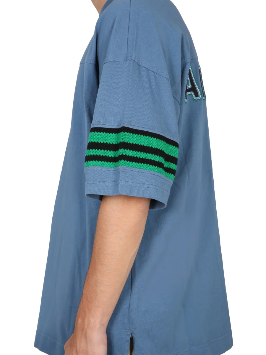 AMBUSH Logo-patch Stripe Detail T-shirt - Image 4