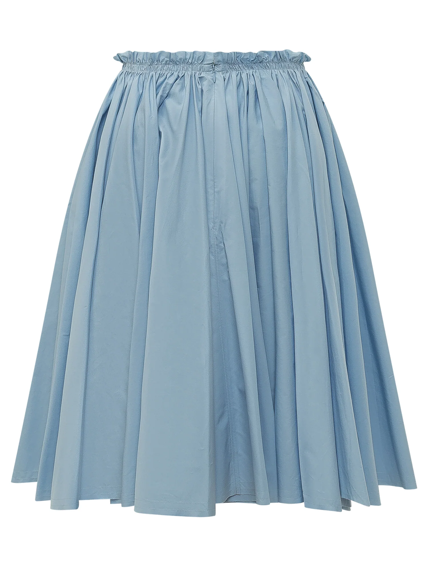 Ami Alexandre Mattiussi Midi Skirt with Ruffled Detail - Image 2