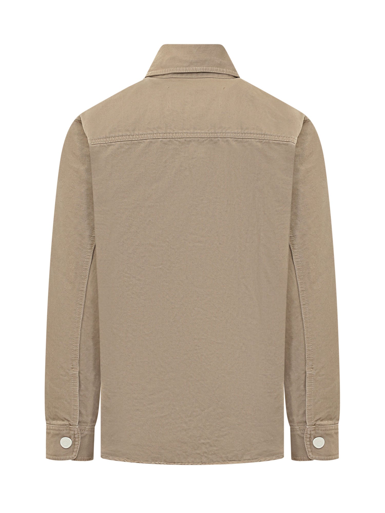 Ami Alexandre Mattiussi Overshirt with Embroidered Buttons and Logo - Image 2