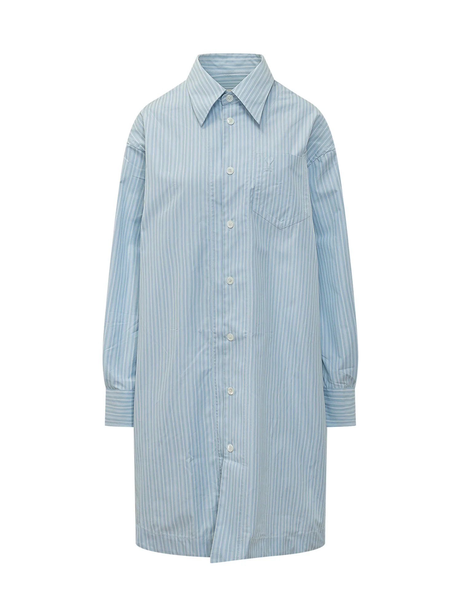 Ami Alexandre Mattiussi Striped Long-Sleeve Suit Shirt