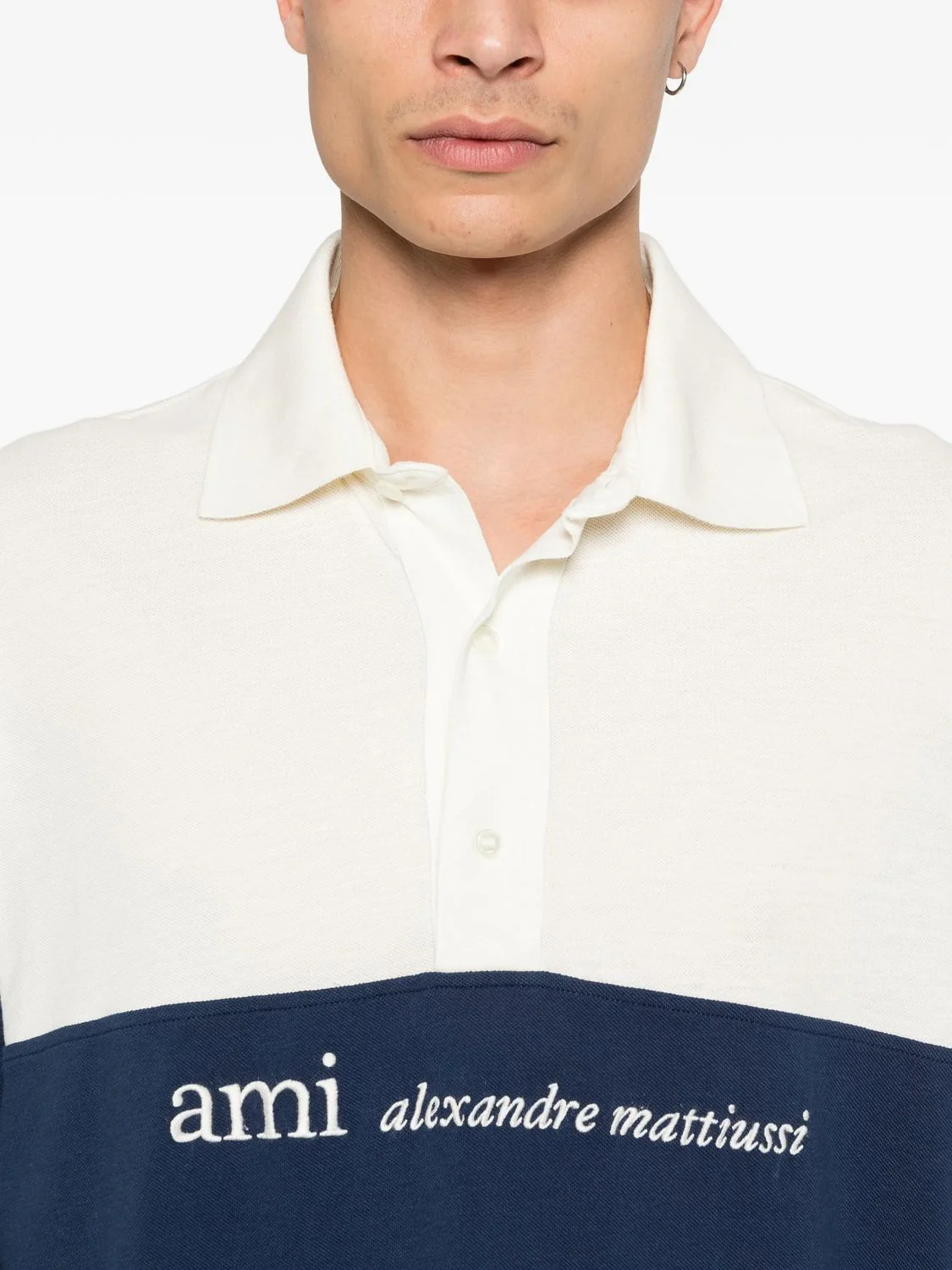 Ami Paris Boxand Fit Mini Polo Shirt for Men - Image 2