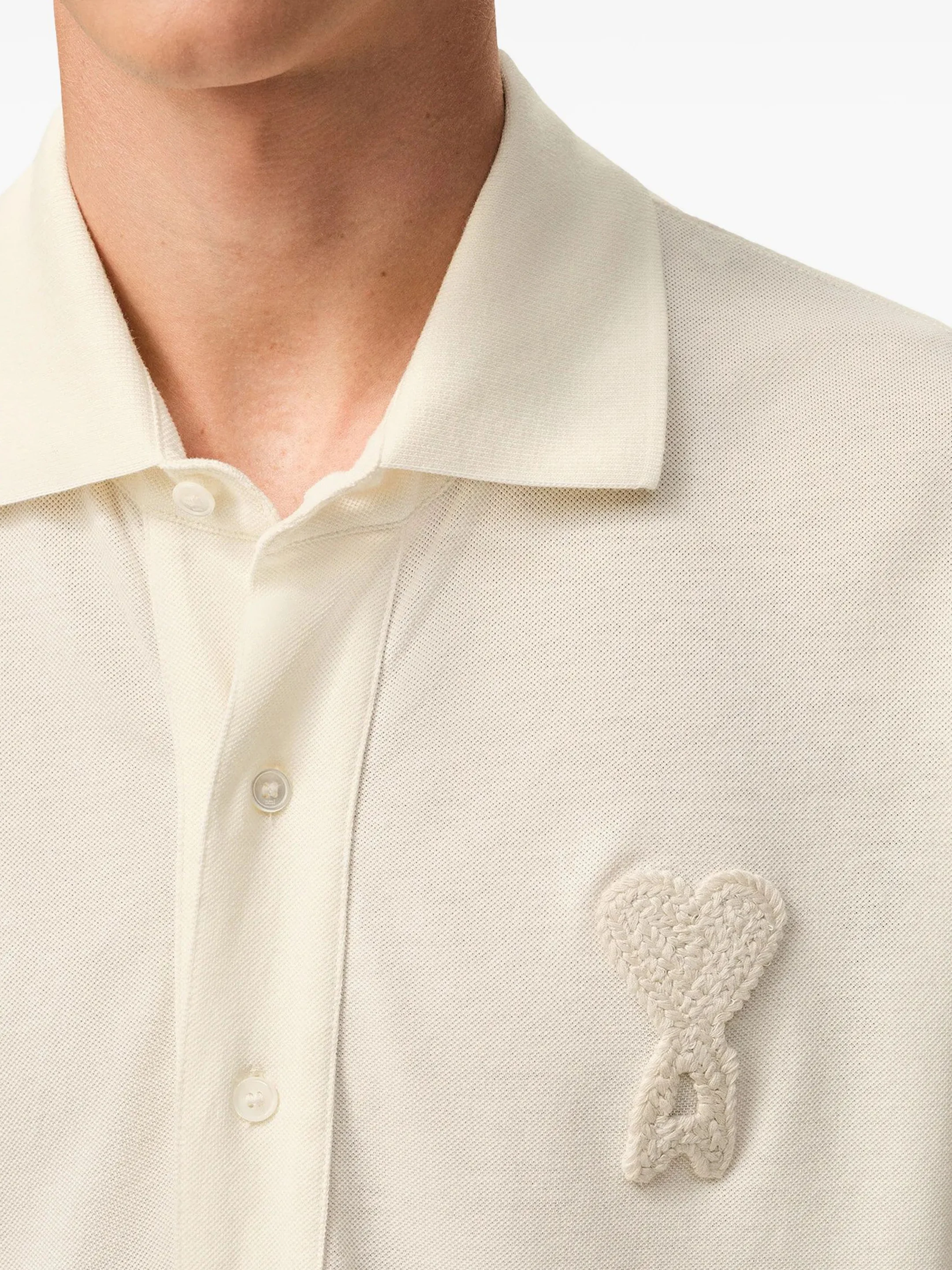 Ami Paris Boxand Fit Polo for Men - Stylish Comfort - Image 3