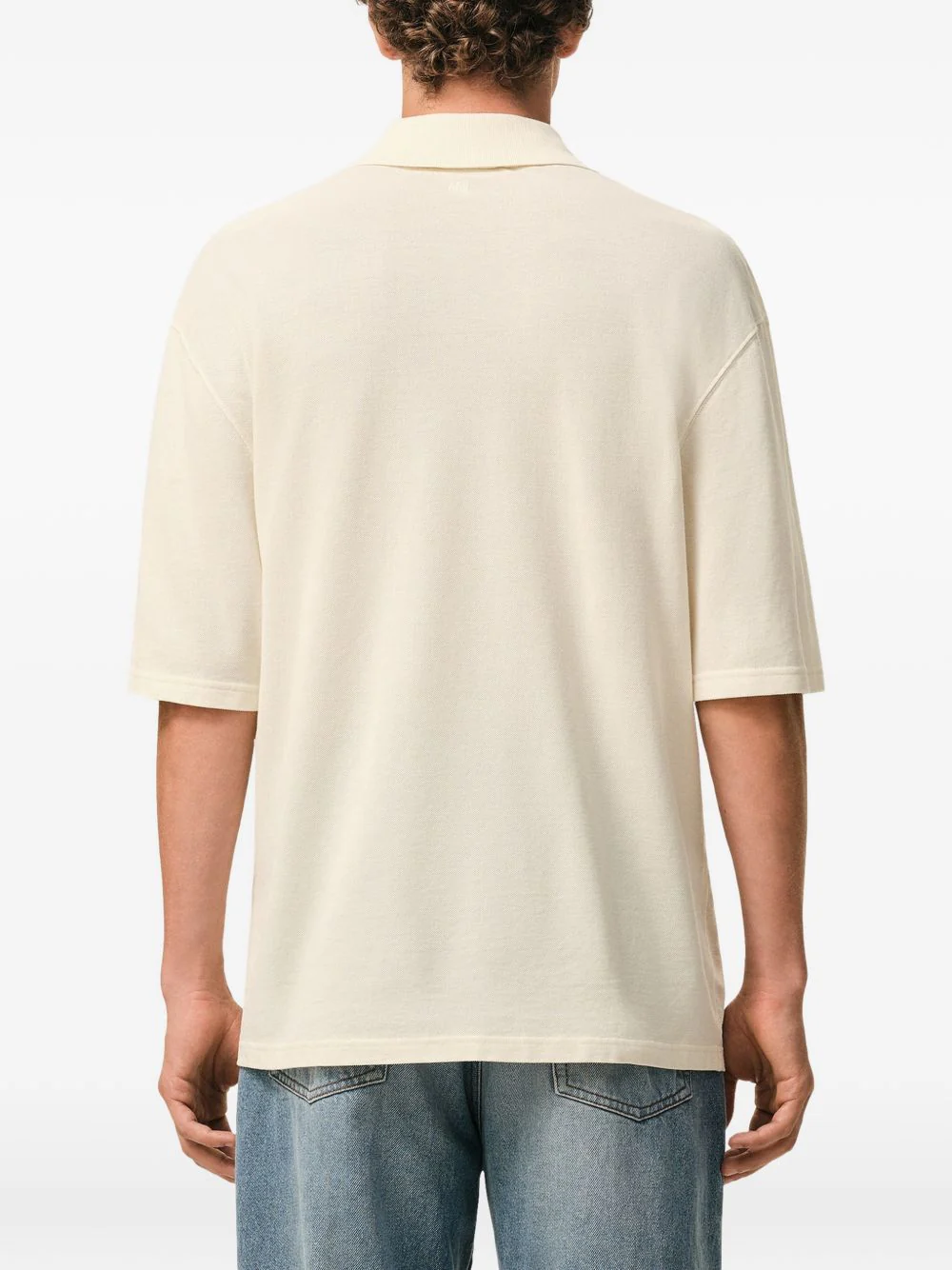 Ami Paris Boxand Fit Polo for Men - Stylish Comfort - Image 4