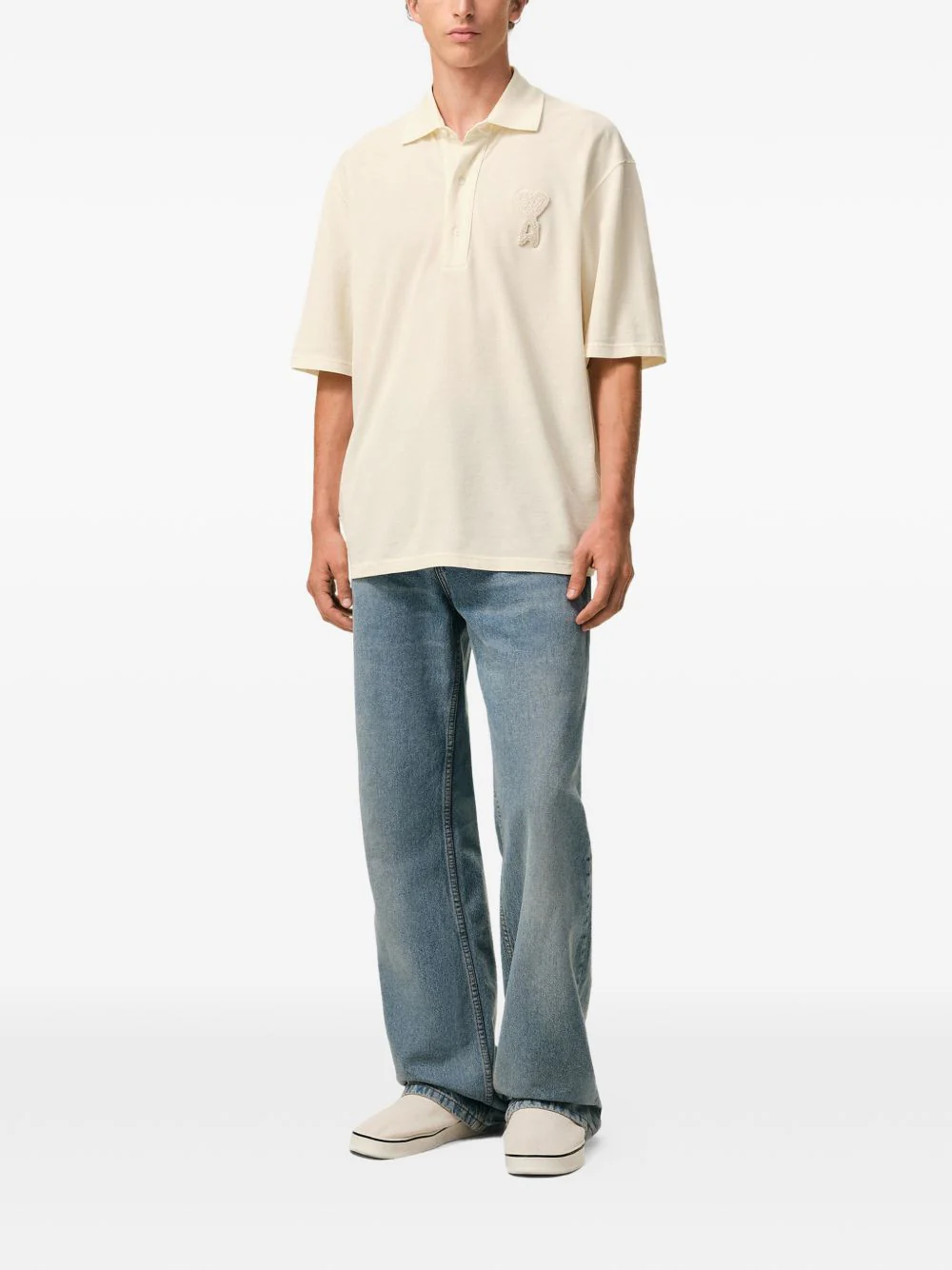 Ami Paris Boxand Fit Polo for Men - Stylish Comfort - Image 5