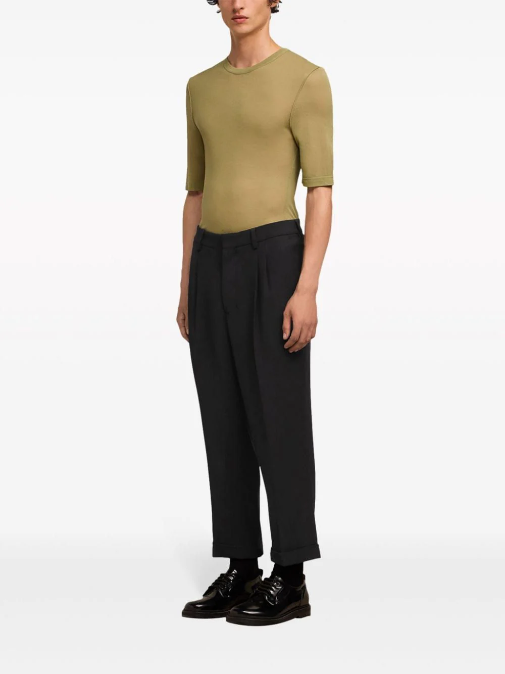 Ami Paris Carrot Fit Trousers for Men - SS24 Collection - Image 3