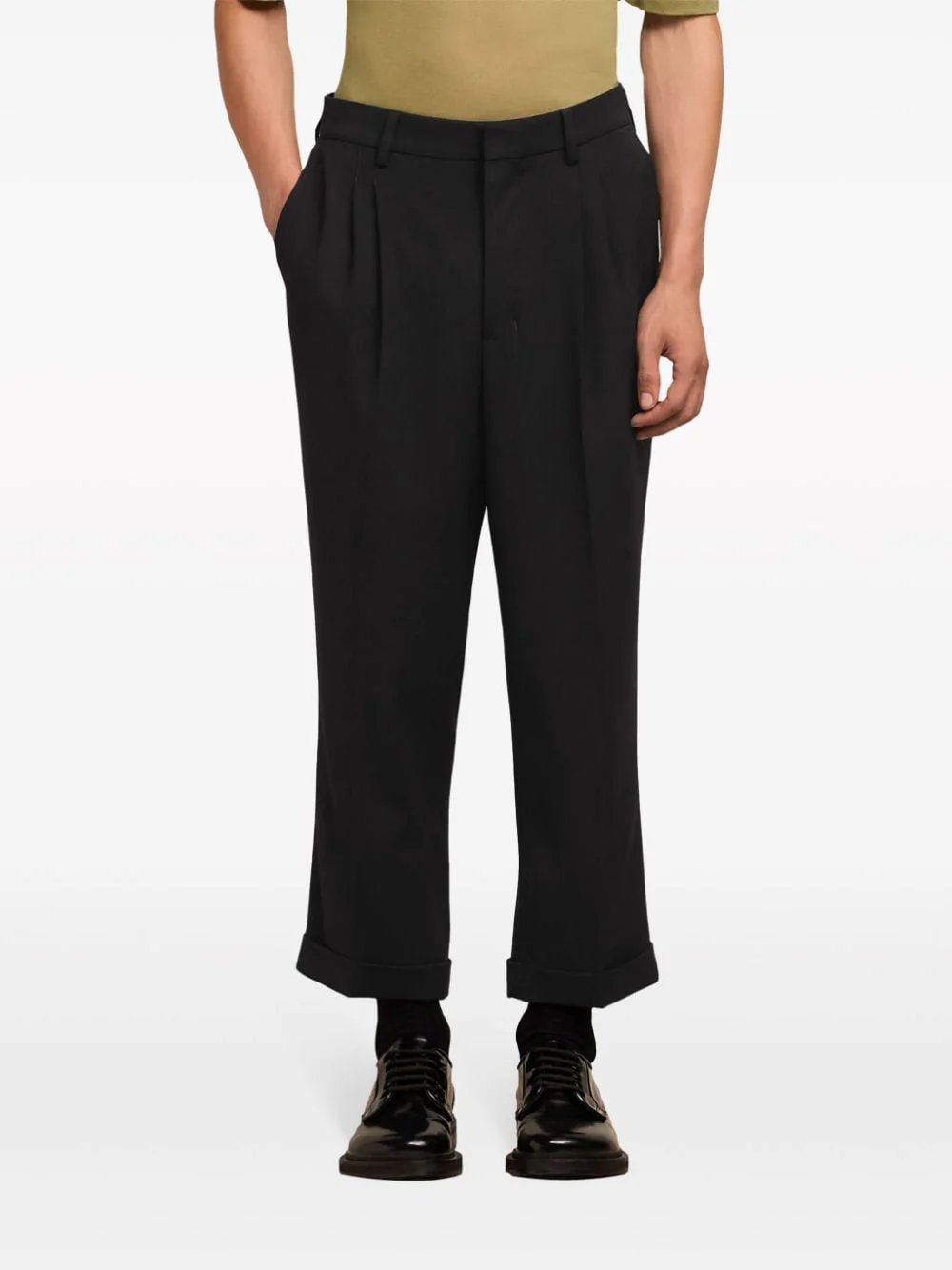 Ami Paris Carrot Fit Trousers for Men - SS24 Collection - Image 5