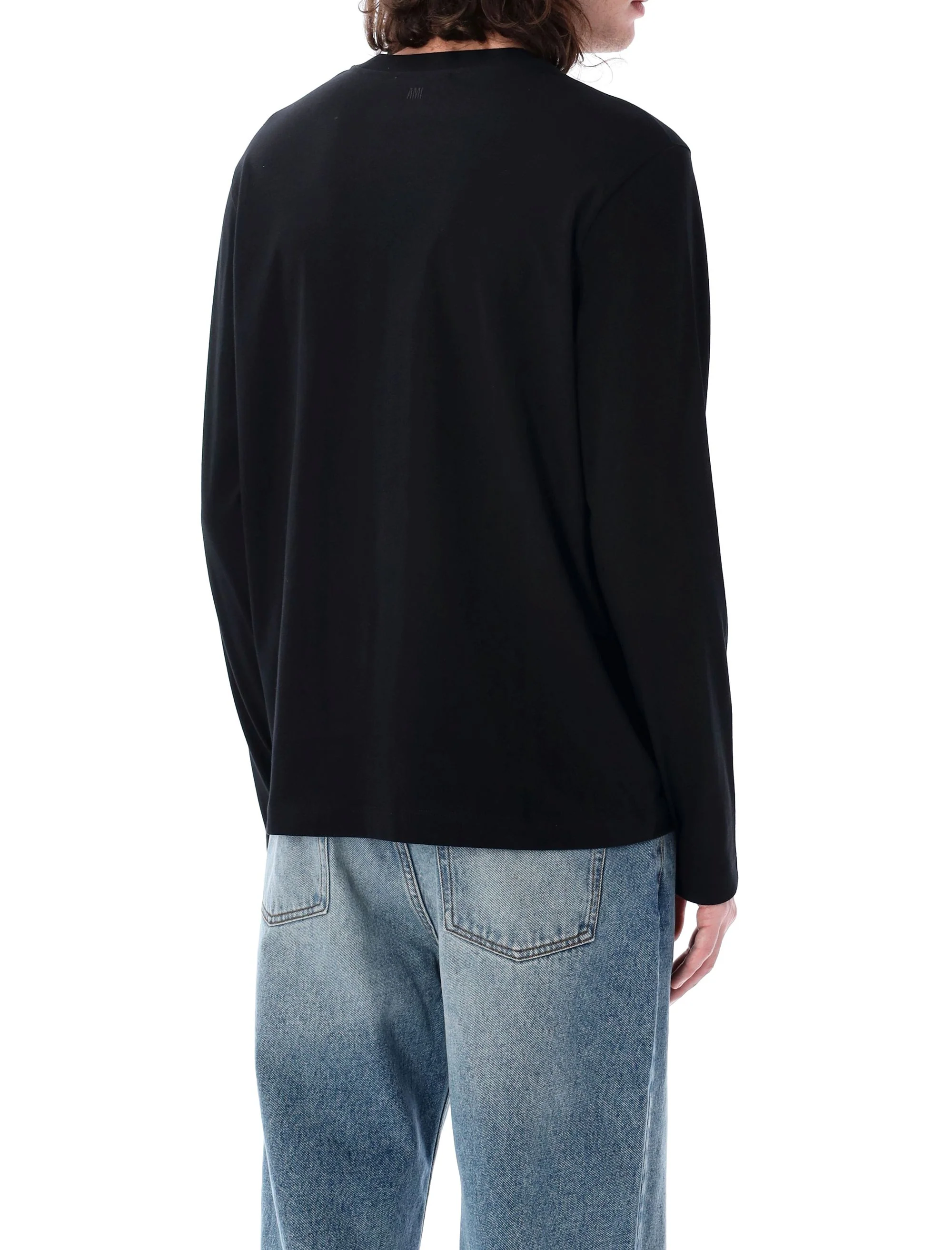 Ami Paris Classic Fit Ami de Coeur Organic Cotton Jersey Long-Sleeve T-Shirt - Image 2