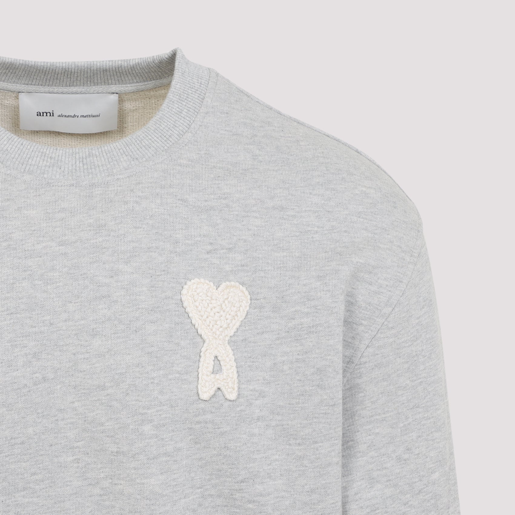 Ami Paris Classic Fit Crewneck Sweater for Men - Image 4