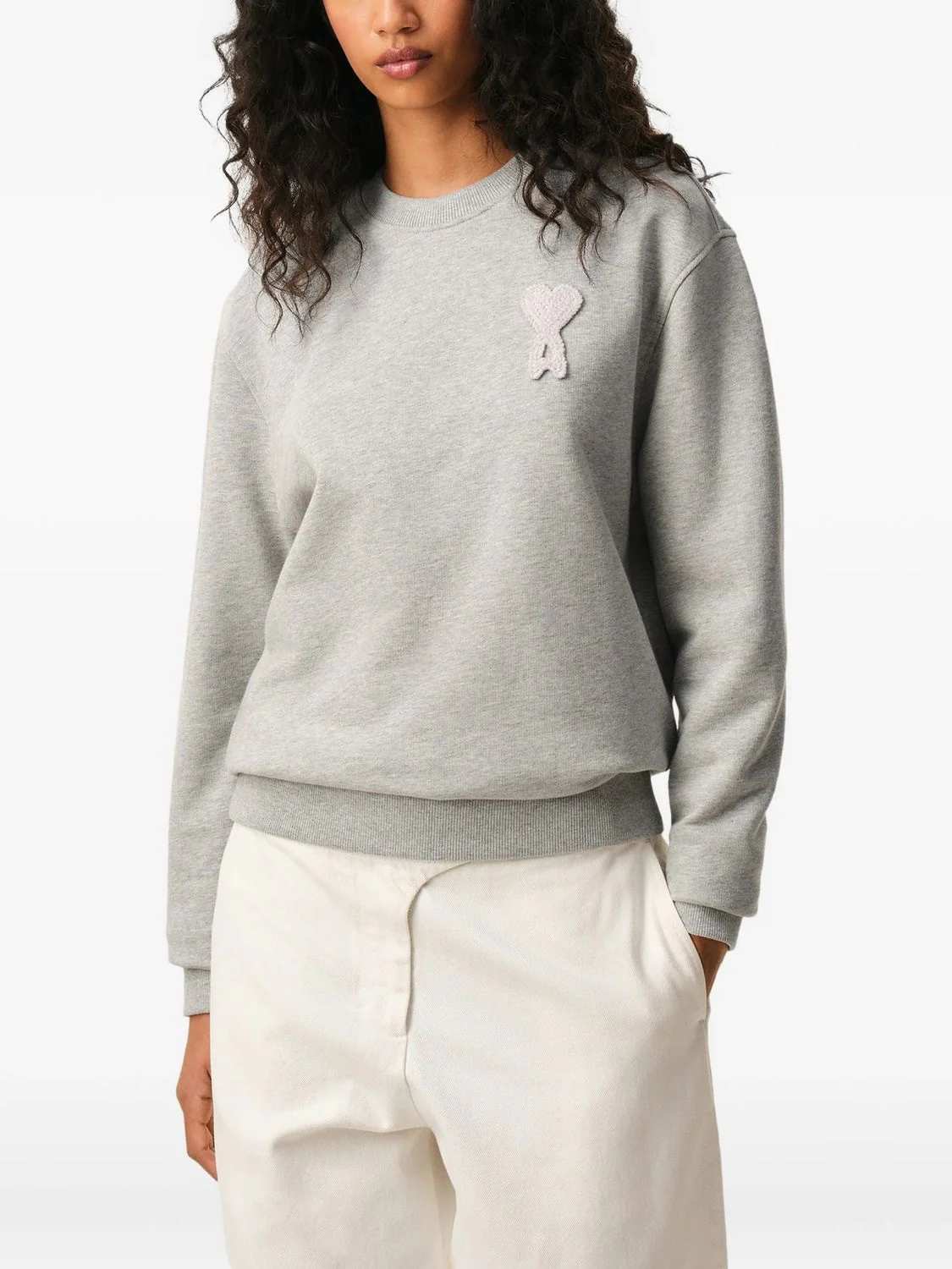 Ami Paris Classic Fit Crewneck Sweater for Men - Image 5