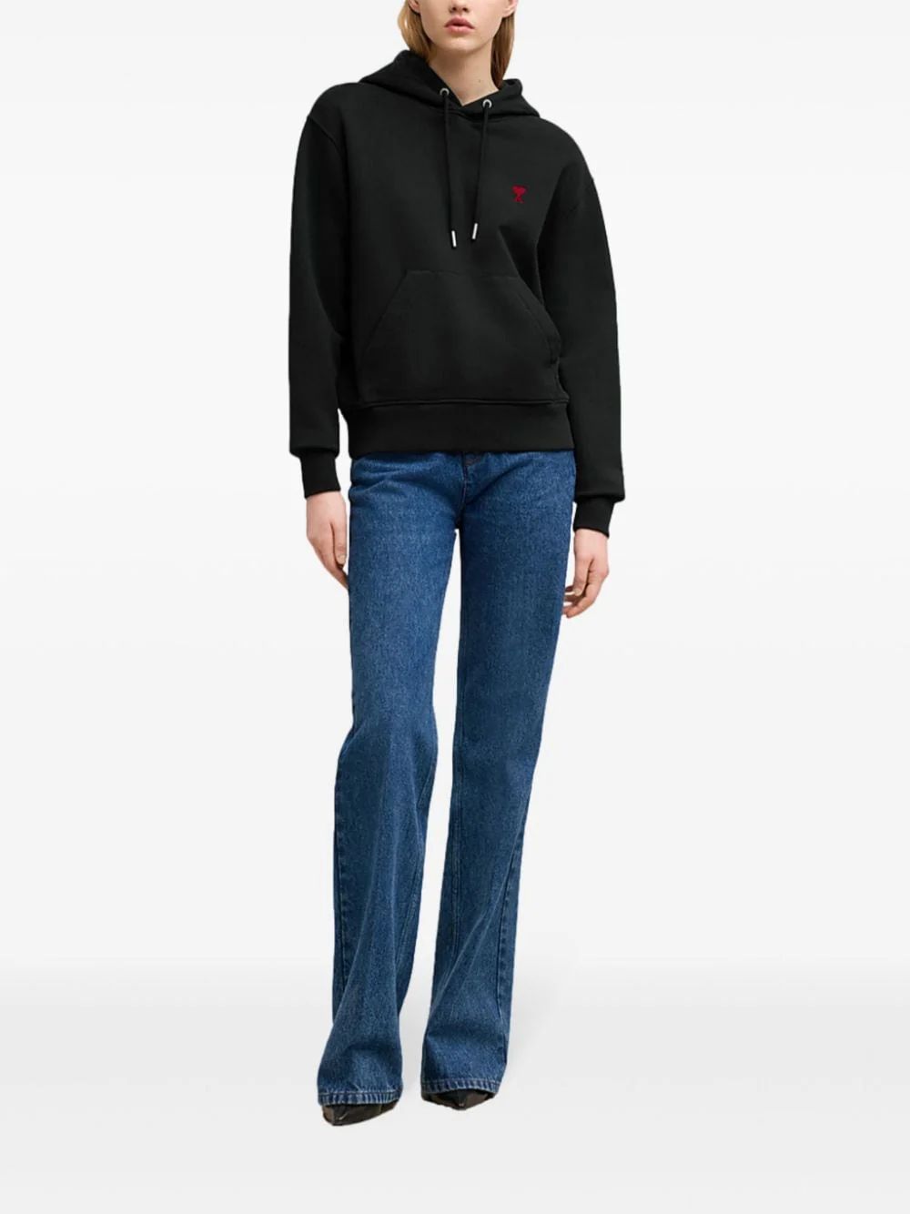 Ami Paris Classic Heart Emblem Hoodie - Image 4