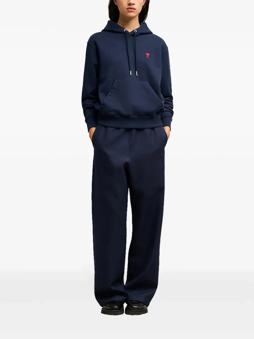 AMI PARIS Cotton Ami de Coeur Hoodie for Men - Image 3