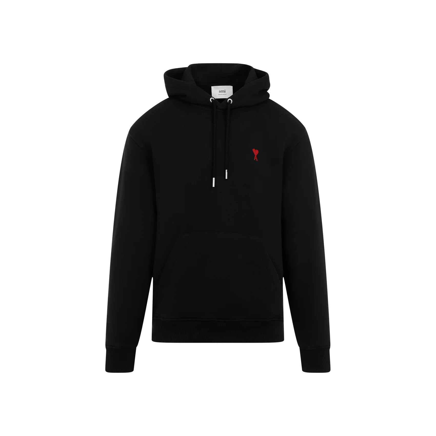 Ami Paris Cotton Red Ami de Coeur Hoodie - Image 2
