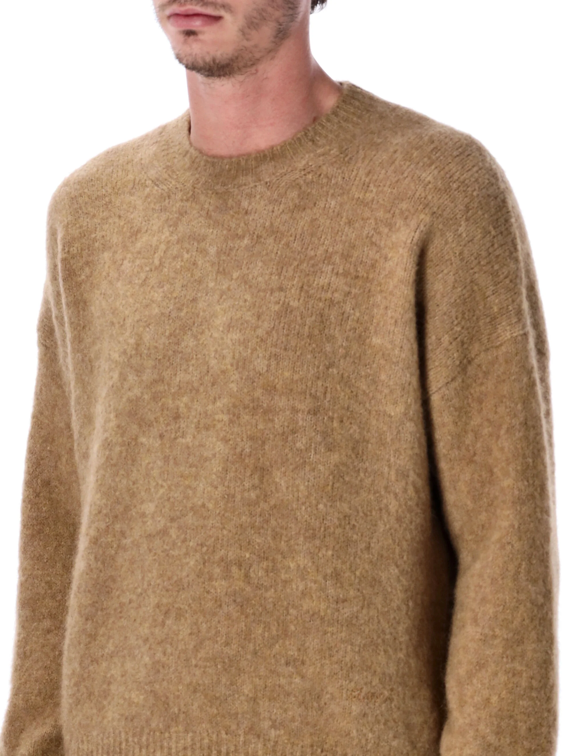 Ami Paris Crew Neck Alpaca Wool Sweater - Image 5