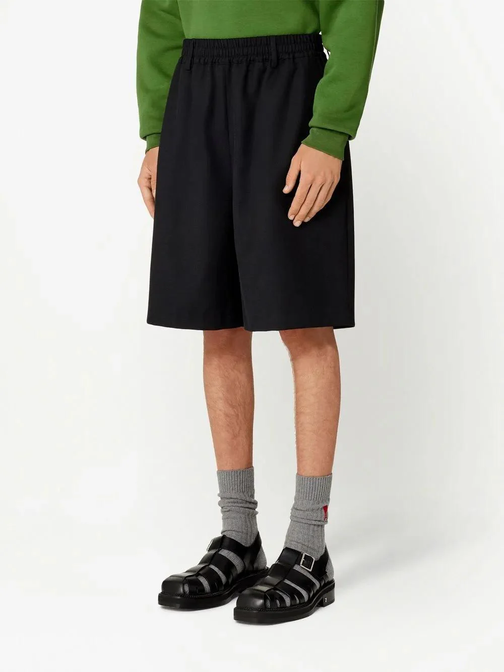 AMI PARIS Elasticated Waist Shorts - Image 2