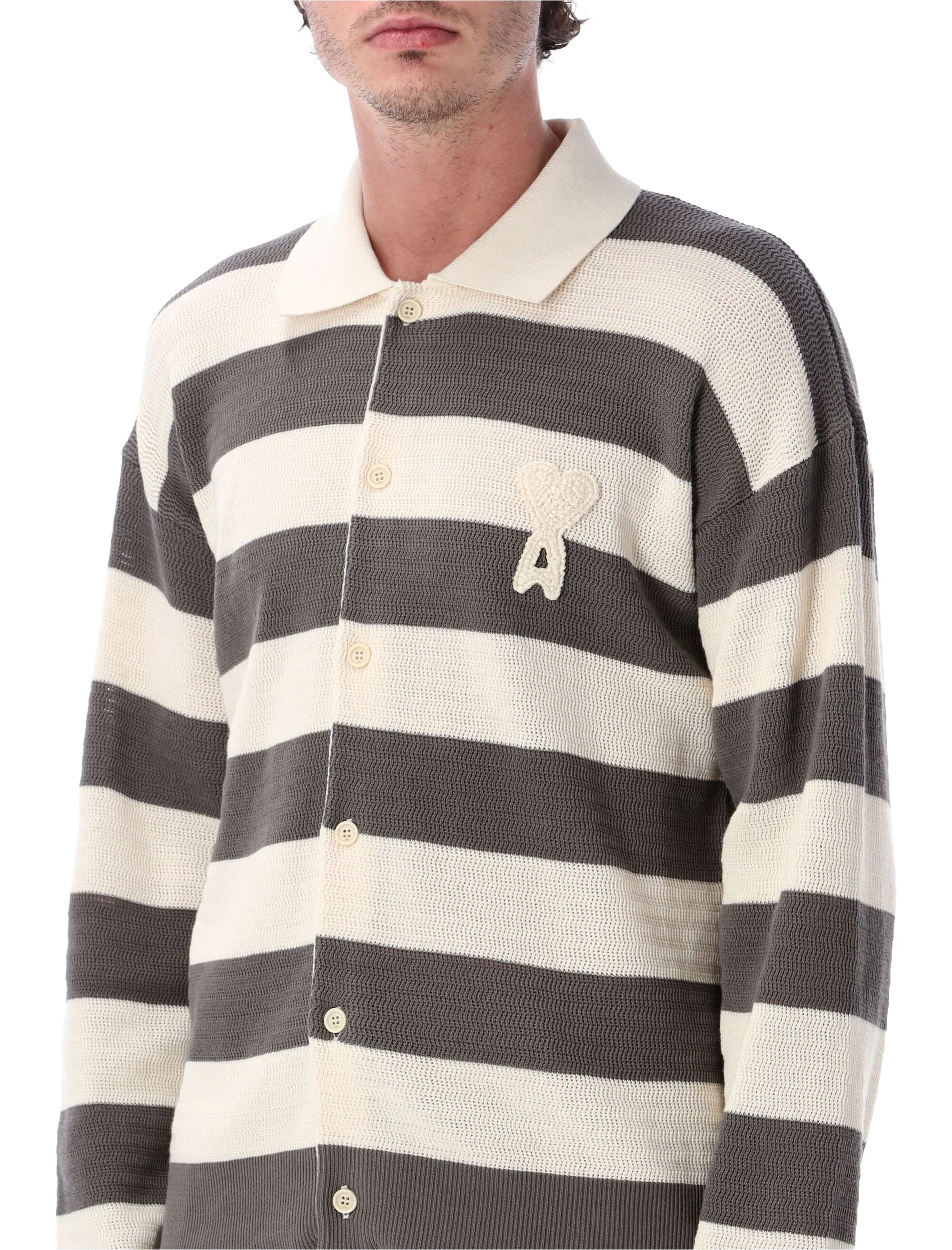 Ami Paris Lightweight Cotton Cardigan for Men - Size L - Image 3